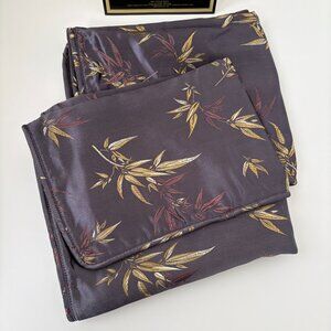 Suite 109 Bamboo Brocade Satin Pillow Shams Pair Set of 2 Purple Standard